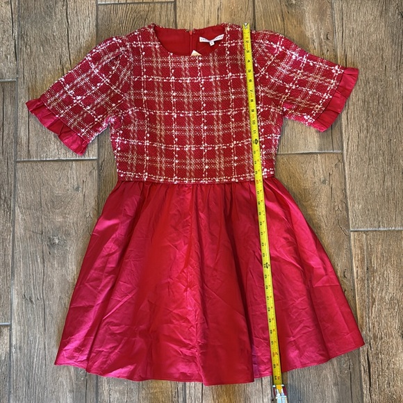 English Factory Red Plaid Dress - Picture 4 of 5